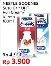 Promo Harga Nestle Goodnes UHT Full Cream, Kurma 180 ml - Indomaret