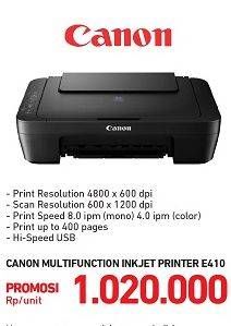 Promo Harga CANON E410 Printer  - Carrefour