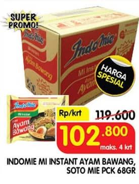 Promo Harga Indomie Mi Kuah Soto Mie, Ayam Bawang per 40 pcs 69 gr - Superindo