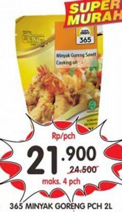 Promo Harga 365 Minyak Goreng 2 ltr - Superindo