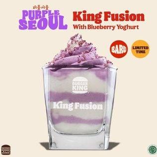 Promo Harga BURGER KING Fusion Blueberry Yoghurt  - Burger King