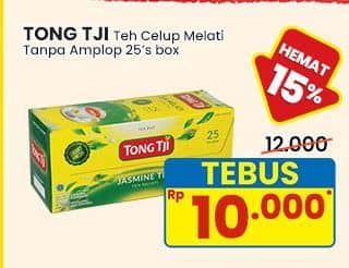 Promo Harga Tong Tji Teh Celup Jasmine Tanpa Amplop per 25 pcs 2 gr - Indomaret