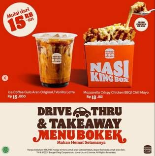 Promo Harga MENU BOKEK  - Burger King