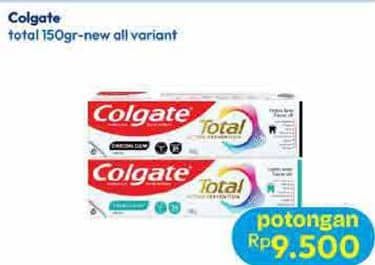 Promo Harga Colgate Toothpaste Total All Variants 150 gr - Hypermart