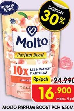 Promo Harga Molto Parfum Boost All Variants 650 ml - Superindo