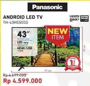 Promo Harga PANASONIC TH-43HS500G | Android TV   - Courts