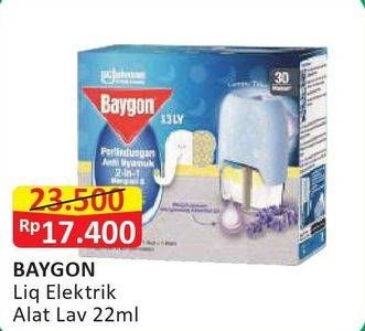 Promo Harga BAYGON Liquid Electric Lavender 22 ml - Alfamart