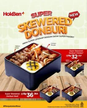 Promo Harga Super Skewered Donburi  - HokBen