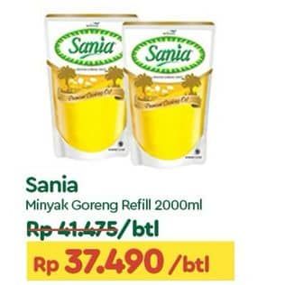 Promo Harga Sania Minyak Goreng 2000 ml - TIP TOP