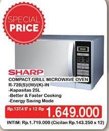 Promo Harga SHARP Microwave R-728  - Hypermart