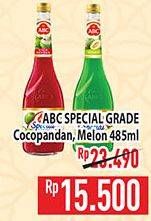 Promo Harga ABC Syrup Special Grade Coco Pandan, Melon 485 ml - Hypermart