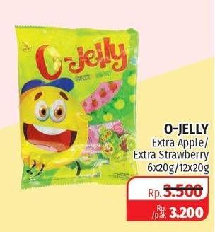 Promo Harga O-JELLY Konyaku Jelly Extract Apple, Extract Apple Strawberry 6 pcs - Lotte Grosir