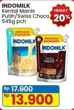 Promo Harga Indomilk Susu Kental Manis Cokelat, Plain 545 gr - Indomaret