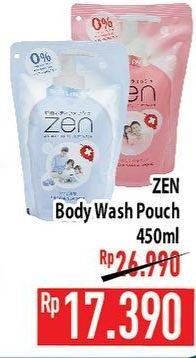 Promo Harga ZEN Anti Bacterial Body Wash 450 ml - Hypermart
