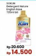 Promo Harga So Klin Liquid Detergent Nature English Rose 720 ml - Indomaret