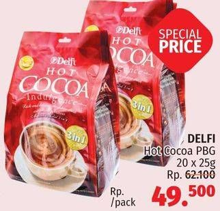 Promo Harga Delfi Hot Cocoa Indulgence per 20 sachet 25 gr - LotteMart
