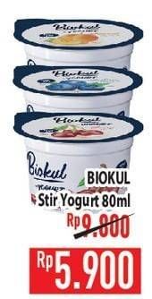 Promo Harga Biokul Stir Yogurt 80 gr - Hypermart