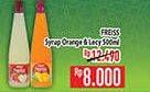 Promo Harga FREISS Syrup Squash Lychee, Orange 500 ml - Hypermart