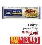 Promo Harga LA FONTE Spaghetti 225 gr - Hypermart