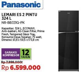 Promo Harga Panasonic Kulkas 2 Pintu NR-BB331Q-PK  - COURTS