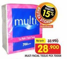 Promo Harga MULTI Facial Tissue 700 gr - Superindo