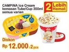Promo Harga CAMPINA Ice Cream All Variants 350 ml - Indomaret