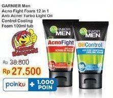 Promo Harga GARNIER MEN Acno Fight/ Turbo Light Oil Control Cooling  - Indomaret