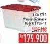 Promo Harga LION STAR Wagon Container + Roda VCH-18  - Hypermart