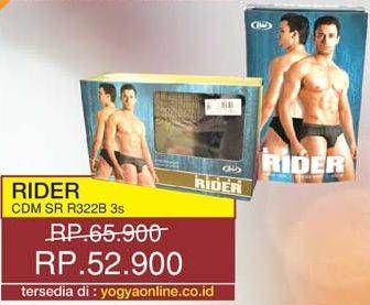 Promo Harga RIDER Underwear Man 3 pcs - Yogya