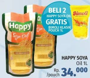 Promo Harga HAPPY Soya Oil 1 ltr - LotteMart