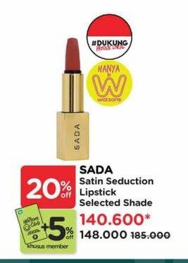 Promo Harga Sada By Cathy Saron Satin Seduction Lipstick  - Watsons