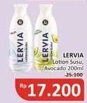 Promo Harga Lervia Lotion Milk, Avocado 200 ml - Alfamidi