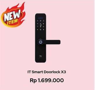 Promo Harga IT Smart Doorlock X3 Black  - Erafone