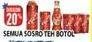 Promo Harga SOSRO Teh Botol Original 1000 ml - Hypermart