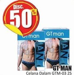 Promo Harga GT MAN Celana Dalam Pria GTM03 2 pcs - Hari Hari