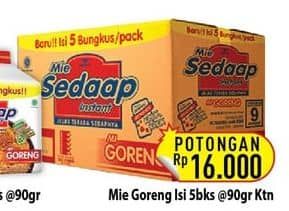 Promo Harga Sedaap Mie Goreng per 40 pcs 90 gr - Hypermart