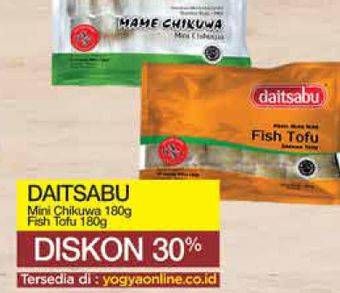 Promo Harga DAITSABU Daitsabu Frozeen Food Fish Tofu, Mix Tempura 180 gr - Yogya