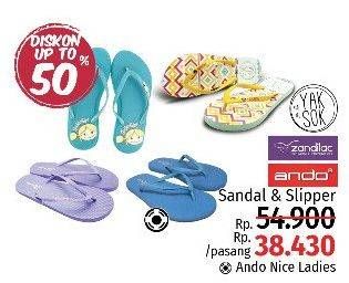 Promo Harga ANDO/ZANDILAC/YAKSOK Sandal  - LotteMart