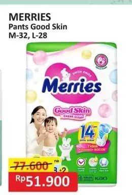 Promo Harga Merries Pants Good Skin M32, L28 28 pcs - Alfamart