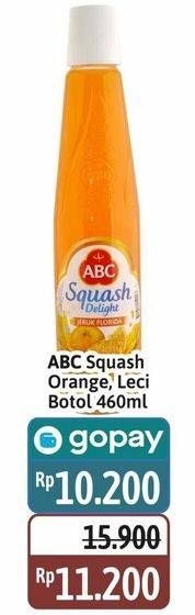 Promo Harga ABC Syrup Squash Delight Jeruk Florida, Leci 460 ml - Alfamidi