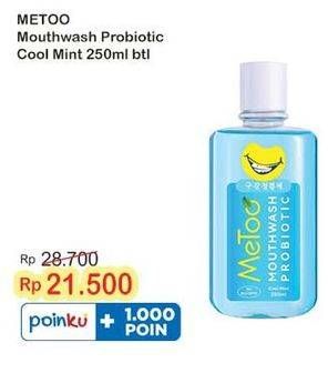 Promo Harga Metoo Mouthwash Cool Mint 250 ml - Indomaret