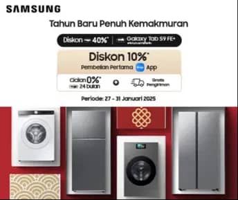 Promo Harga Tahun Baru Penuh Kemakmuran  - Samsung