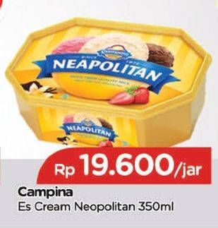 Promo Harga CAMPINA Ice Cream Neapolitan 350 ml - TIP TOP