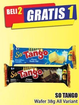 Promo Harga TANGO Wafer So Tango Belgian Chocolate 38 gr - Hari Hari