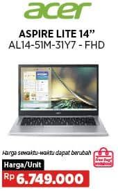Promo Harga Acer Aspire Lite 14" AL14-51M-31Y7 - FHD  - COURTS