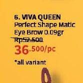Promo Harga Viva Queen Perfect Shape Pencil Matic Eyebrow All Variants 1 pcs - Guardian