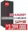 Promo Harga SHARP SJ316MGGB Small 2 Door Refrigerator  - Hypermart