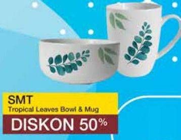 Promo Harga SMT Tropical Leaves Bowl & Mug  - Yogya
