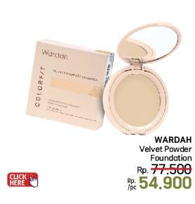 Promo Harga Wardah Color Fit Velvet Powder Foundation  - LotteMart