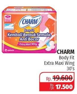 Promo Harga Charm Body Fit Extra Maxi Wing 30 pcs - Lotte Grosir